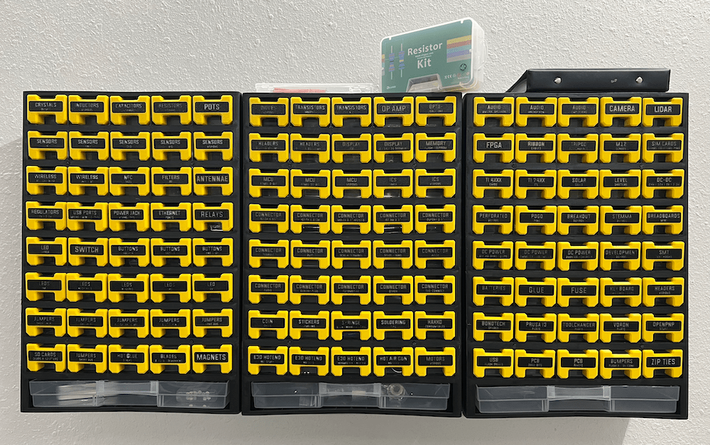 Harbor Freight Parts Organizer with 3D Printed Facade