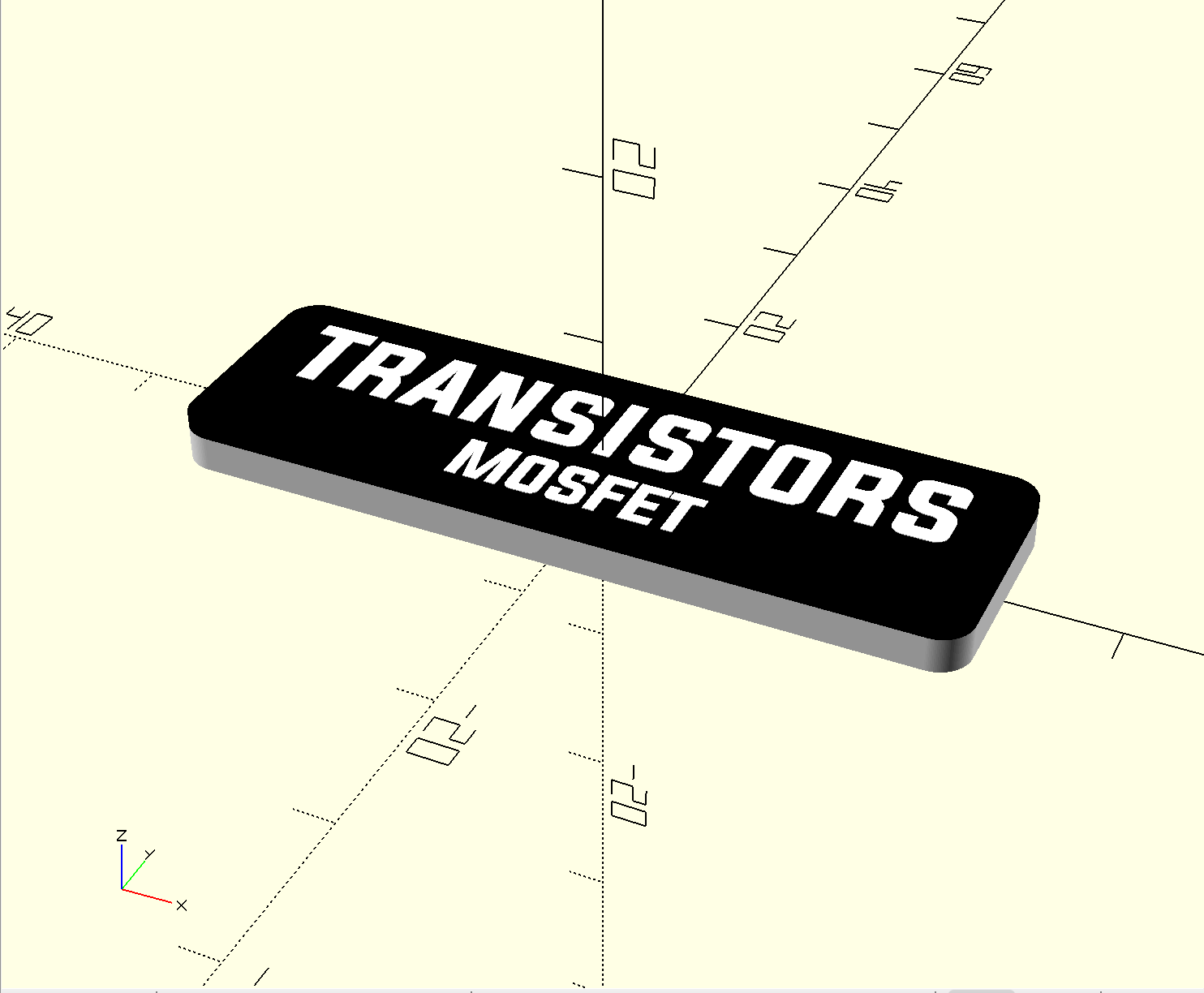 OpenSCAD Render of the 3rd Part for improving the visibility of a Translucent Filament