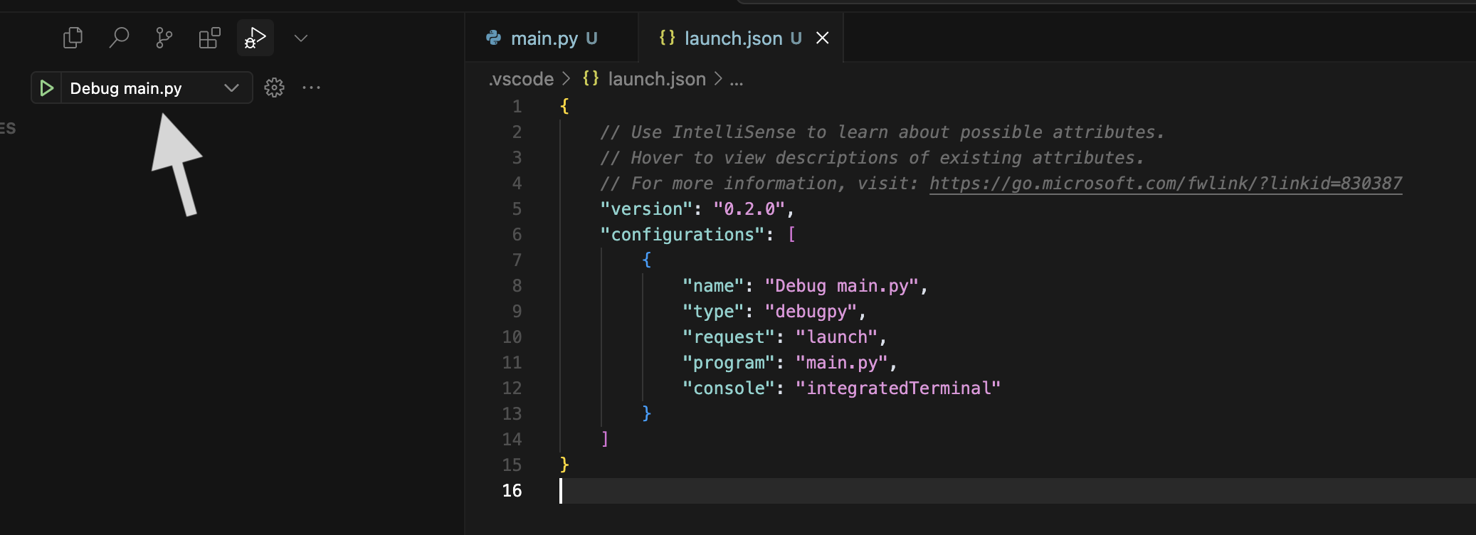 Run and Debug